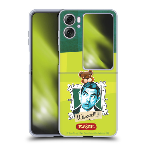 Mr. Bean Doodle Art Portrait Soft Gel Case for OPPO Find N2 Flip
