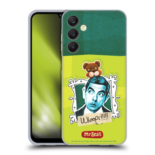 Mr. Bean Doodle Art Portrait Soft Gel Case for Samsung Galaxy A25 5G