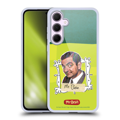 Mr. Bean Doodle Art With Teddy Soft Gel Case for Samsung Galaxy A35 5G