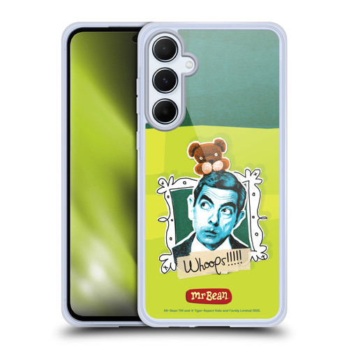 Mr. Bean Doodle Art Portrait Soft Gel Case for Samsung Galaxy A55 5G