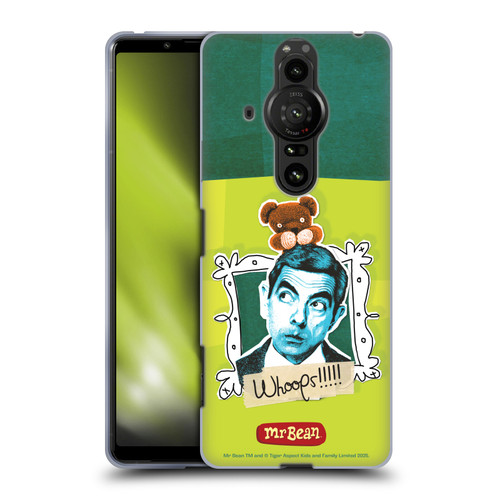 Mr. Bean Doodle Art Portrait Soft Gel Case for Sony Xperia Pro-I