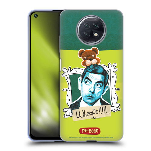 Mr. Bean Doodle Art Portrait Soft Gel Case for Xiaomi Redmi Note 9T 5G