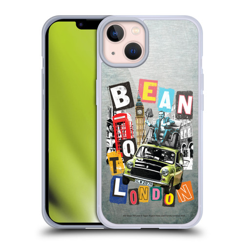 Mr. Bean Graphic Art Bean To London Soft Gel Case for Apple iPhone 13