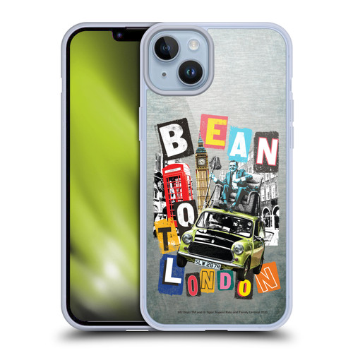 Mr. Bean Graphic Art Bean To London Soft Gel Case for Apple iPhone 14 Plus