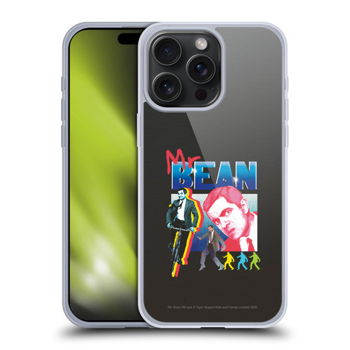 Mr. Bean Graphic Art Bike Soft Gel Case for Apple iPhone 15 Pro Max