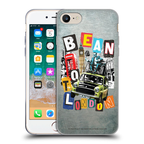 Mr. Bean Graphic Art Bean To London Soft Gel Case for Apple iPhone 7 / 8 / SE 2020 & 2022