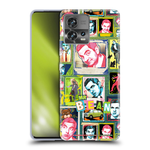 Mr. Bean Graphic Art Collage Soft Gel Case for Motorola Moto Edge 30 Fusion
