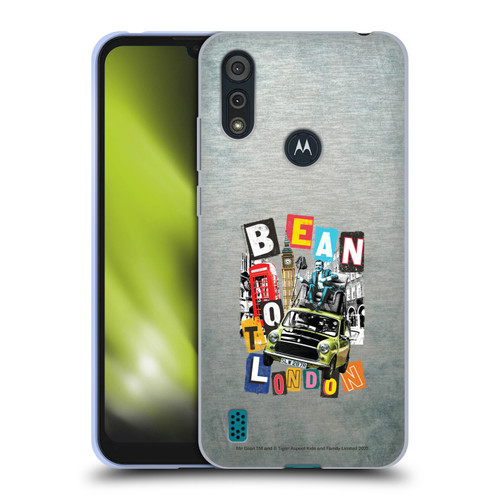 Mr. Bean Graphic Art Bean To London Soft Gel Case for Motorola Moto E6s (2020)