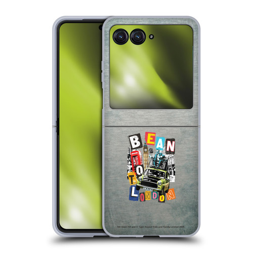 Mr. Bean Graphic Art Bean To London Soft Gel Case for Motorola Razr 40 Ultra / Razr+ 2023