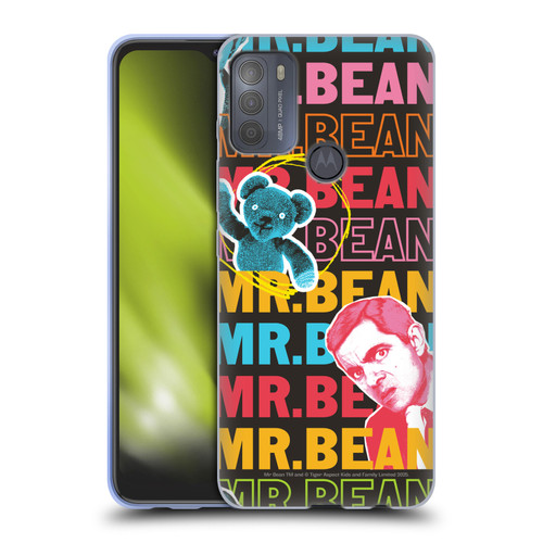 Mr. Bean Graphic Art With Teddy Soft Gel Case for Motorola Moto G50