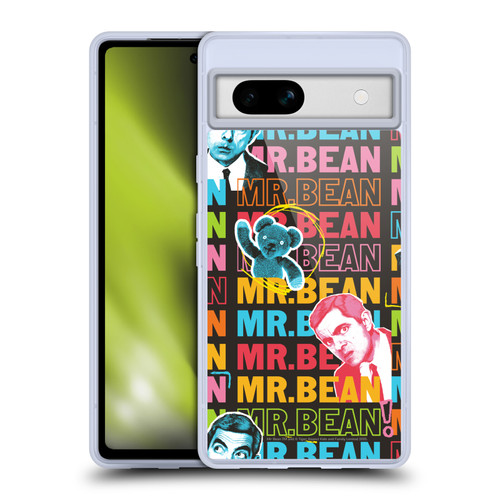 Mr. Bean Graphic Art With Teddy Soft Gel Case for Google Pixel 7a