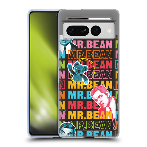 Mr. Bean Graphic Art With Teddy Soft Gel Case for Google Pixel 7 Pro
