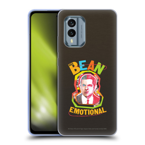 Mr. Bean Graphic Art Bean Emotional Soft Gel Case for Nokia X30