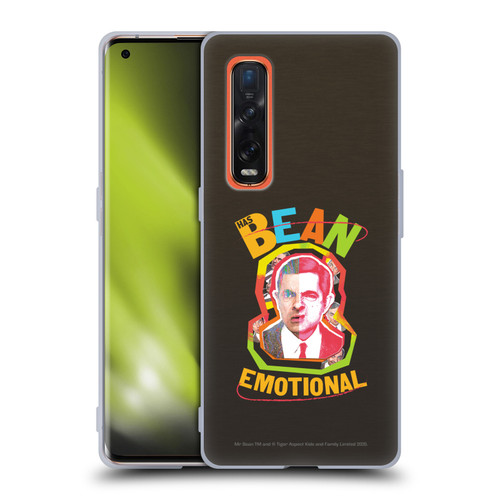 Mr. Bean Graphic Art Bean Emotional Soft Gel Case for OPPO Find X2 Pro 5G