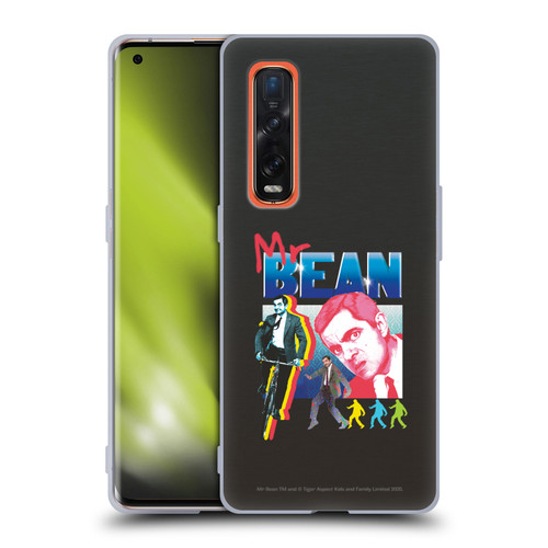 Mr. Bean Graphic Art Bike Soft Gel Case for OPPO Find X2 Pro 5G