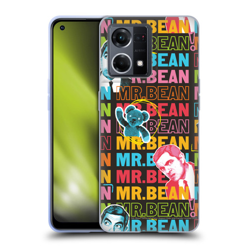 Mr. Bean Graphic Art With Teddy Soft Gel Case for OPPO Reno8 4G