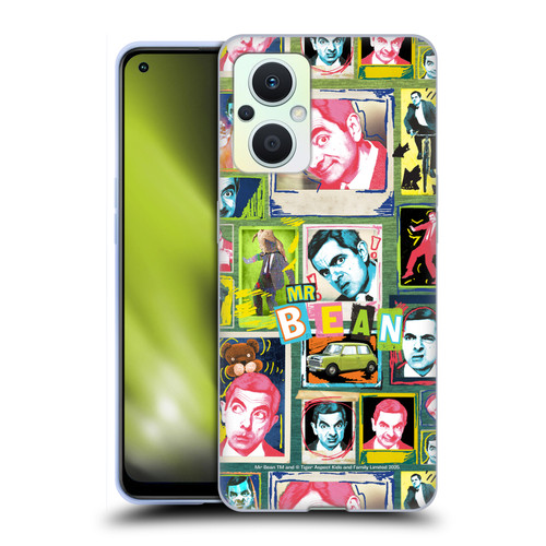 Mr. Bean Graphic Art Collage Soft Gel Case for OPPO Reno8 Lite