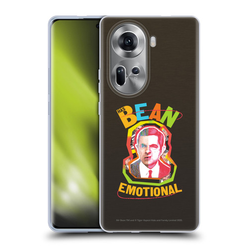 Mr. Bean Graphic Art Bean Emotional Soft Gel Case for OPPO Reno11
