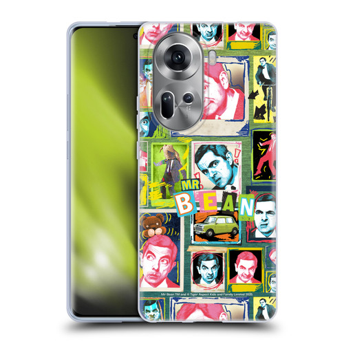 Mr. Bean Graphic Art Collage Soft Gel Case for OPPO Reno11