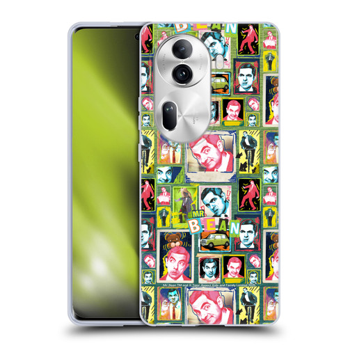 Mr. Bean Graphic Art Collage Soft Gel Case for OPPO Reno11 Pro