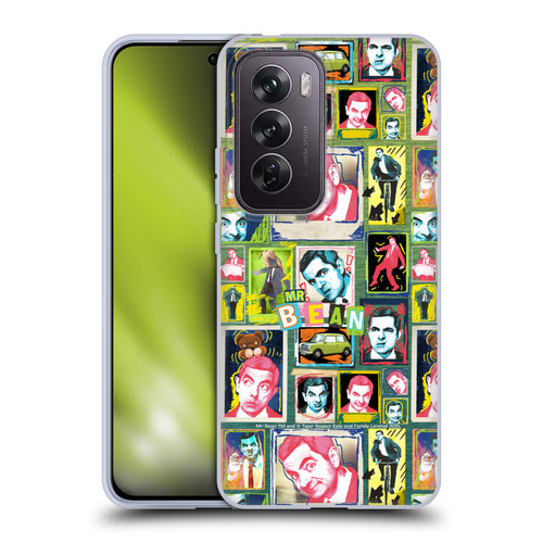Mr. Bean Graphic Art Collage Soft Gel Case for OPPO Reno12 Pro 5G