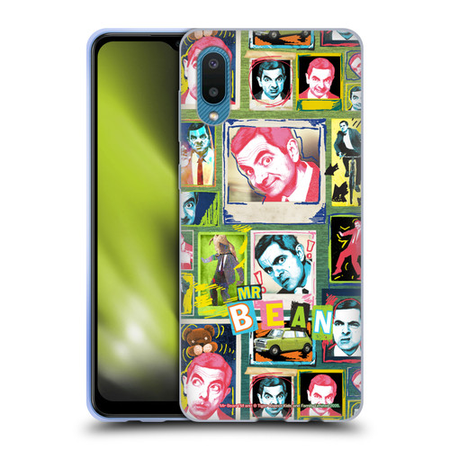 Mr. Bean Graphic Art Collage Soft Gel Case for Samsung Galaxy A02/M02 (2021)
