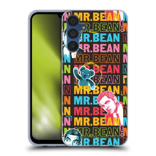 Mr. Bean Graphic Art With Teddy Soft Gel Case for Samsung Galaxy A15