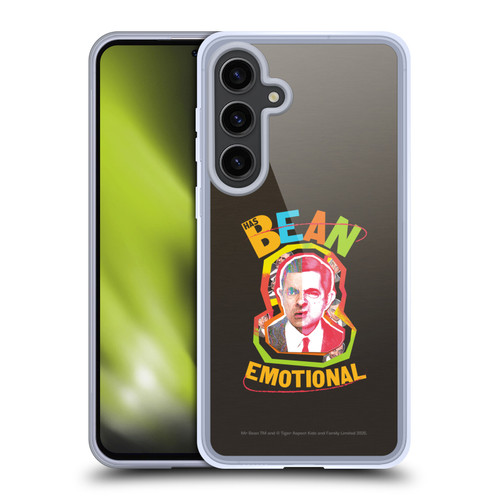 Mr. Bean Graphic Art Bean Emotional Soft Gel Case for Samsung Galaxy S24+ 5G
