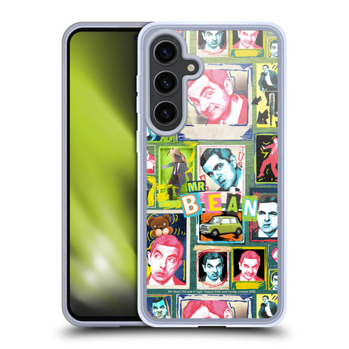 Mr. Bean Graphic Art Collage Soft Gel Case for Samsung Galaxy S24+ 5G