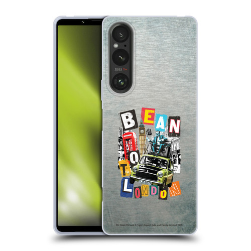 Mr. Bean Graphic Art Bean To London Soft Gel Case for Sony Xperia 1 V 5G