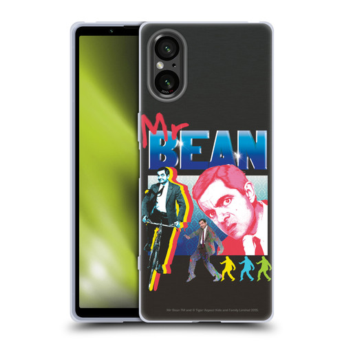 Mr. Bean Graphic Art Bike Soft Gel Case for Sony Xperia 5 V 5G