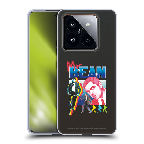 Mr. Bean Graphic Art Bike Soft Gel Case for Xiaomi 14 Pro
