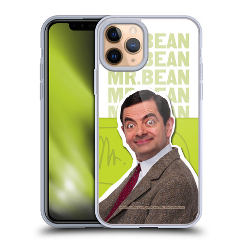 Mr. Bean Key Art Portrait Soft Gel Case for Apple iPhone 11 Pro