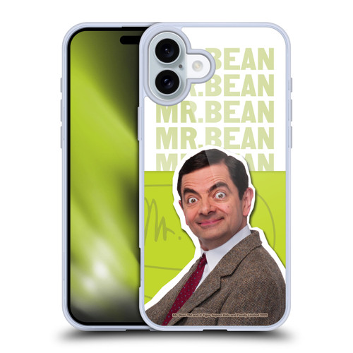Mr. Bean Key Art Portrait Soft Gel Case for Apple iPhone 16 Plus