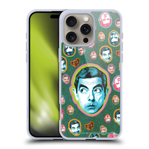 Mr. Bean Key Art Collage Soft Gel Case for Apple iPhone 16 Pro Max