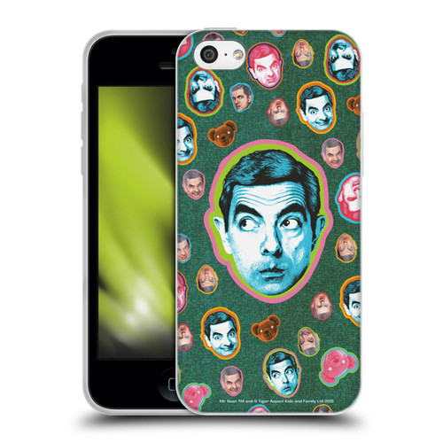 Mr. Bean Key Art Collage Soft Gel Case for Apple iPhone 5c