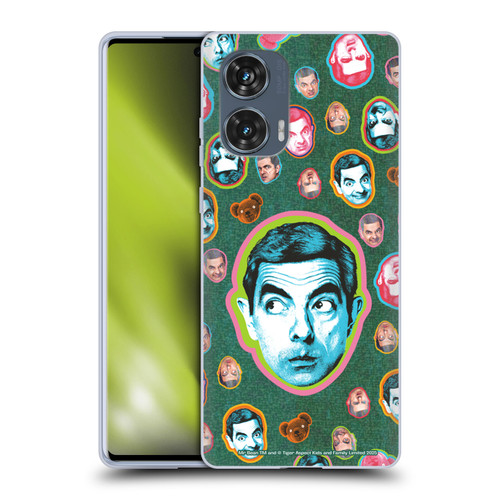 Mr. Bean Key Art Collage Soft Gel Case for Motorola Edge 50 Fusion