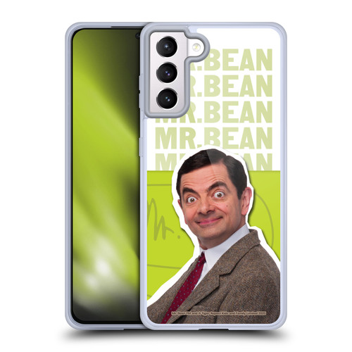 Mr. Bean Key Art Portrait Soft Gel Case for Samsung Galaxy S21+ 5G
