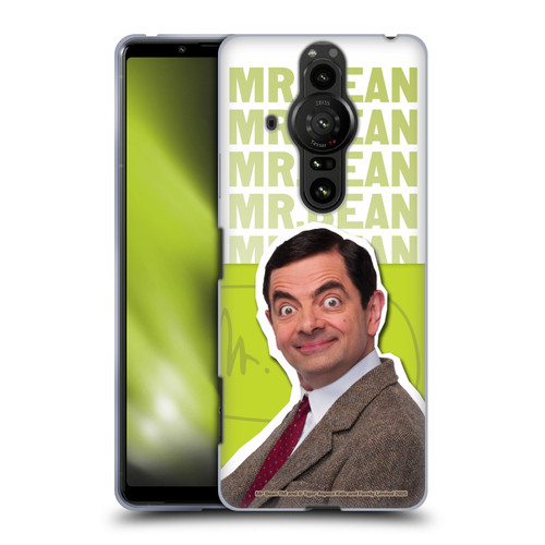 Mr. Bean Key Art Portrait Soft Gel Case for Sony Xperia Pro-I