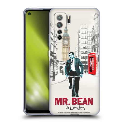 Mr. Bean London Art In London Soft Gel Case for Huawei Nova 7 SE/P40 Lite 5G