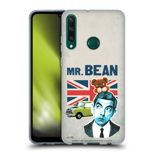 Mr. Bean London Art With Teddy Soft Gel Case for Huawei Y6p