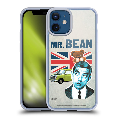 Mr. Bean London Art With Teddy Soft Gel Case for Apple iPhone 12 Mini