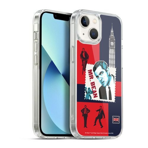 Mr. Bean London Art UK Art Soft Gel Case for Apple iPhone 13