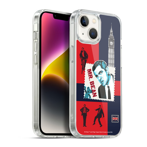 Mr. Bean London Art UK Art Soft Gel Case for Apple iPhone 14