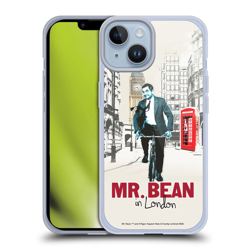 Mr. Bean London Art In London Soft Gel Case for Apple iPhone 14