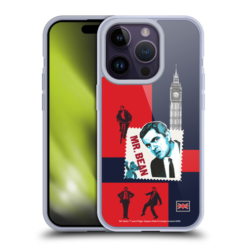 Mr. Bean London Art UK Art Soft Gel Case for Apple iPhone 14 Pro