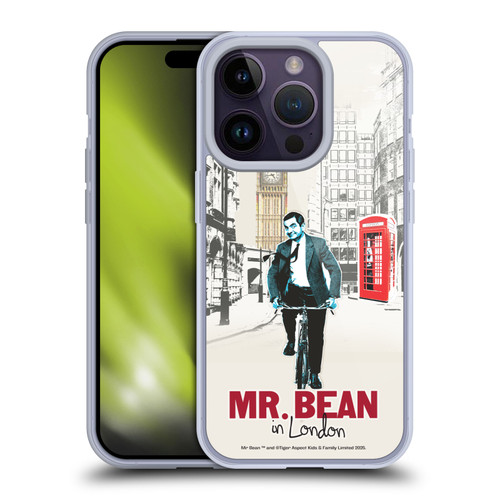 Mr. Bean London Art In London Soft Gel Case for Apple iPhone 14 Pro