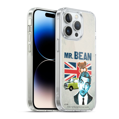 Mr. Bean London Art With Teddy Soft Gel Case for Apple iPhone 14 Pro & MagSafe