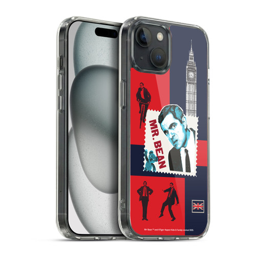 Mr. Bean London Art UK Art Soft Gel Case for Apple iPhone 15 Plus & MagSafe