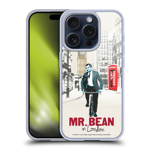 Mr. Bean London Art In London Soft Gel Case for Apple iPhone 15 Pro